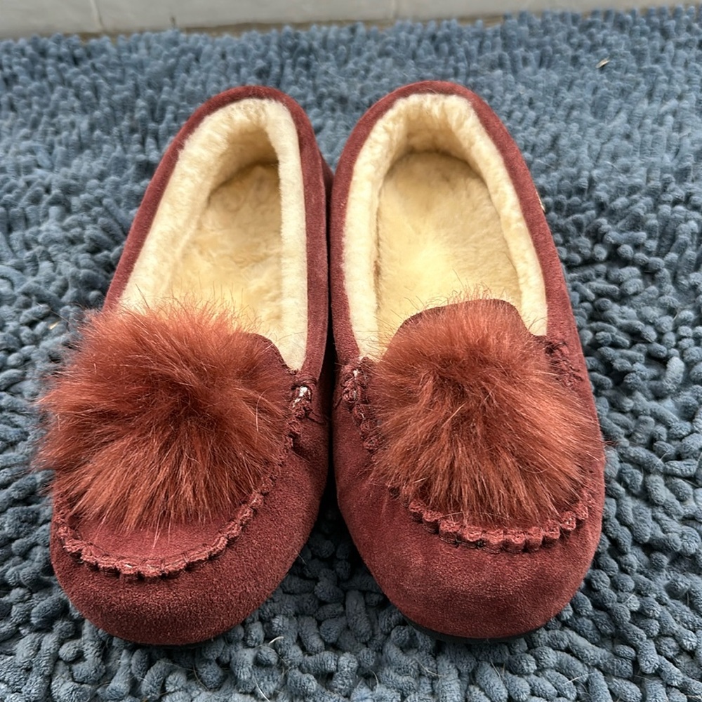 BearPaw Suede Sheepskin Moccasin